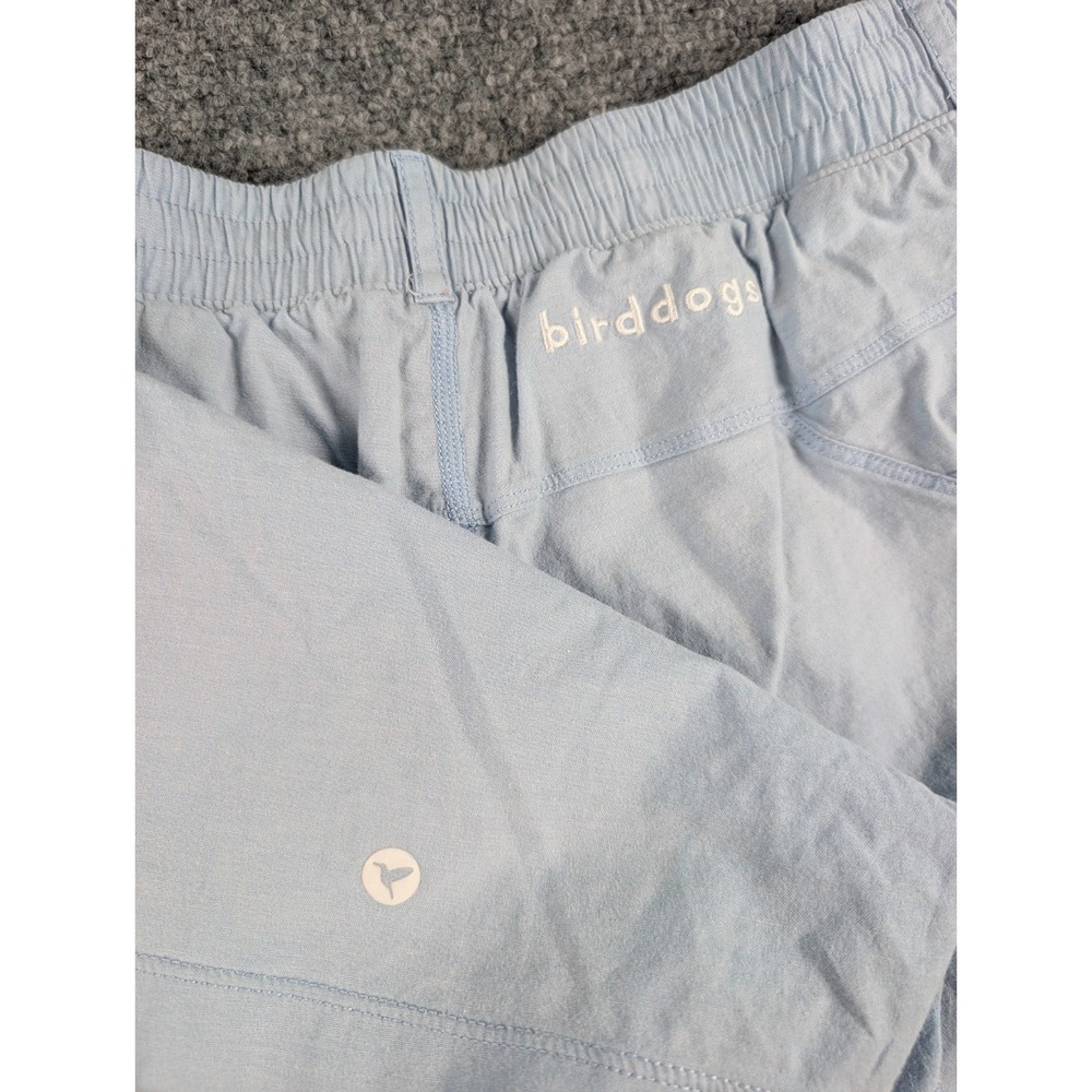 Birddogs Shorts Mens 2XL Short Light Blue Lined Casual Elastic‎ Waist Boom